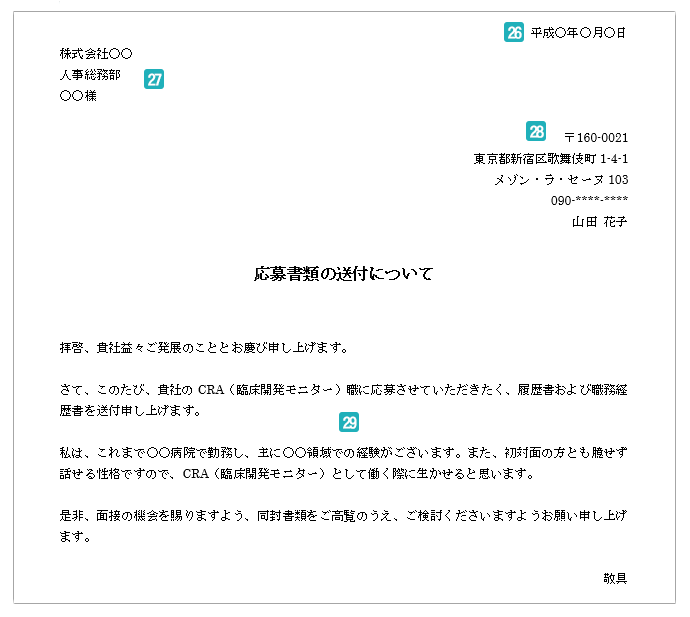 送付状
