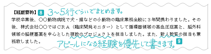 経歴要約